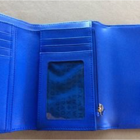 Kate Spade - island deep blue trifold purse - Picture 5 of 7